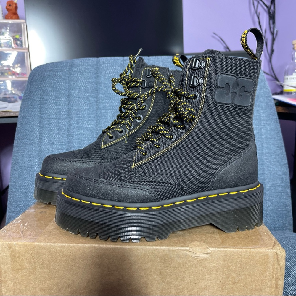 Women’s Dr Martens Jadon Ganni Colab Boots Size US 6 UK 4
